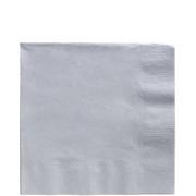 Silver Paper Lunch Napkins, 6.5in, 100ct